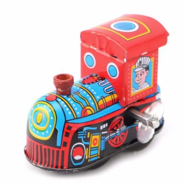 

retro steam train reminiscence children vintage tin toy clockwork toys giftchildren baby play supplies