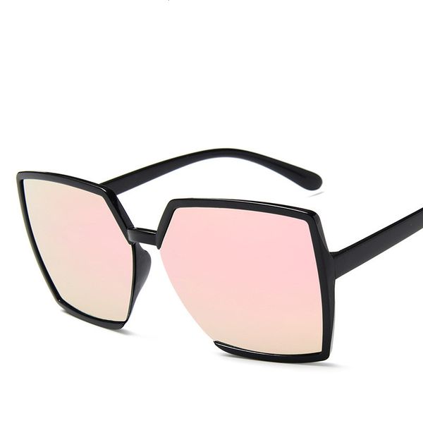 

trendy hexagon sunglasses women colorful gradient sun glasses female uv400 mirror eyewear retro irregular octagon sunglases, White;black