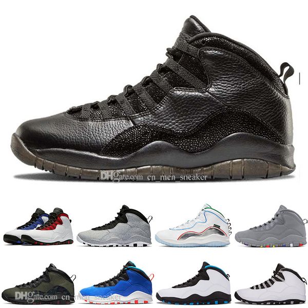 

10 10s men basketball shoes wings chicago seattle tinker desert camo black cement mens sports trainers sneakers size 40-47, White;red