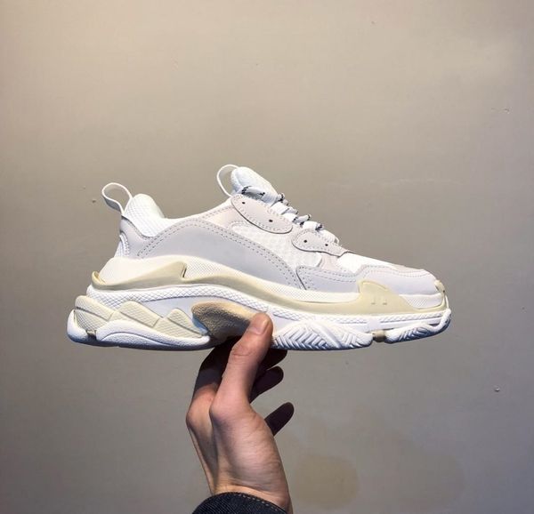 

2019 fashion casual shoes platform 17fw triple-s dad for men's women black sports luxury designer triple s vintage shoe size eur 36-45