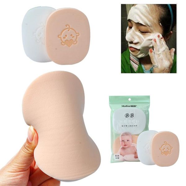 

new wash flutter sponge soft comfortable deep facial cleansing compressed pad powder puff remover pore cleaner face massage hot