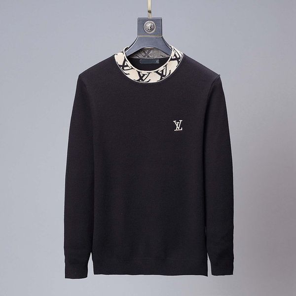 

2019ss perfect quality details for men and women of new knitted sweater cotton double sided pure cotton fleece jacquard knitted, White;black