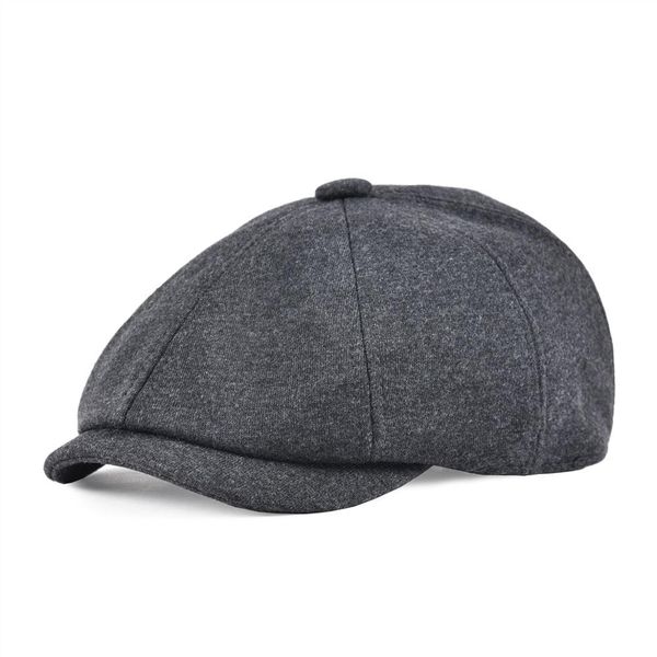 

voboom cotton newsboy caps men large size flat hats cabbies classic driver baker boy hat 8 panel headpiece 321, Blue;gray