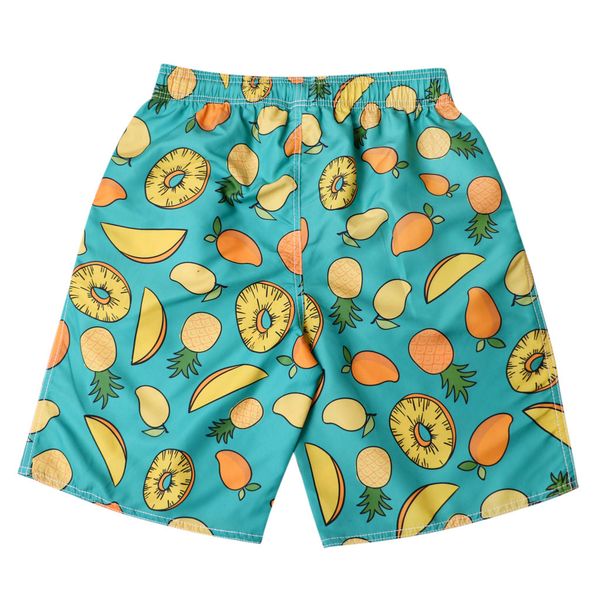 

chamsgend shorts men's short swim trunks quick dry fruit printing beach surfing swimming watershort maillot de bain homme20feb15, White;black
