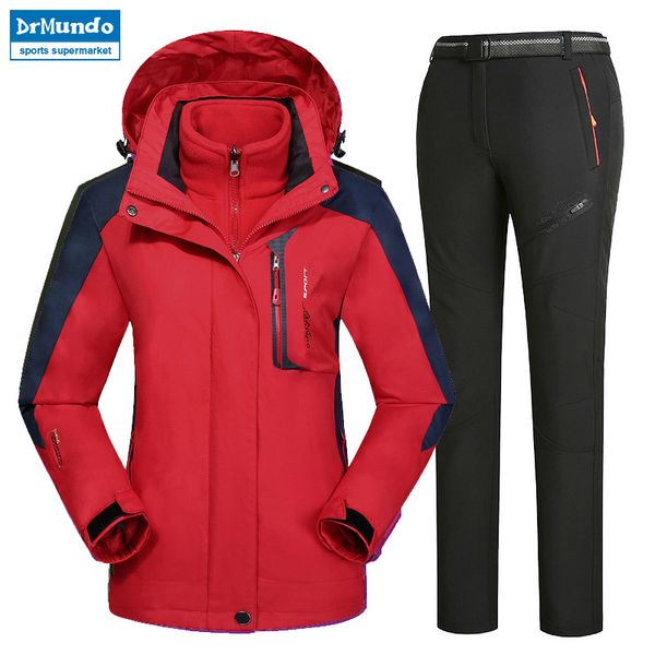 

outdoor moutain women waterproof skiing ski-wear jacket suits snowboard jacket ski suit large size snow jackets plus size