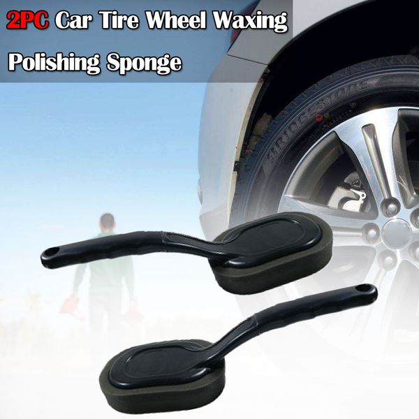 

auto & car tire wheel waxing polishing sponge washing cleaning brush long handle waxing cleaning and polishing of car tires