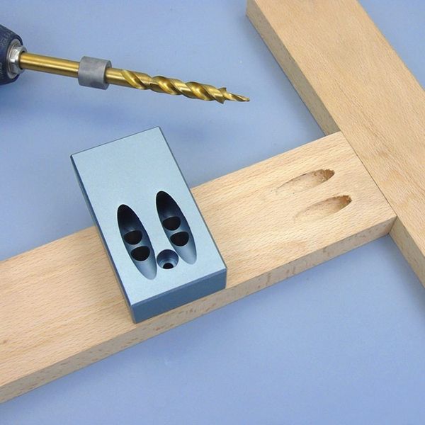 

pocket porous oblique hole jig kit system aluminium alloy for wood working punch locator 9.5mm puncher woodworking diy tool set