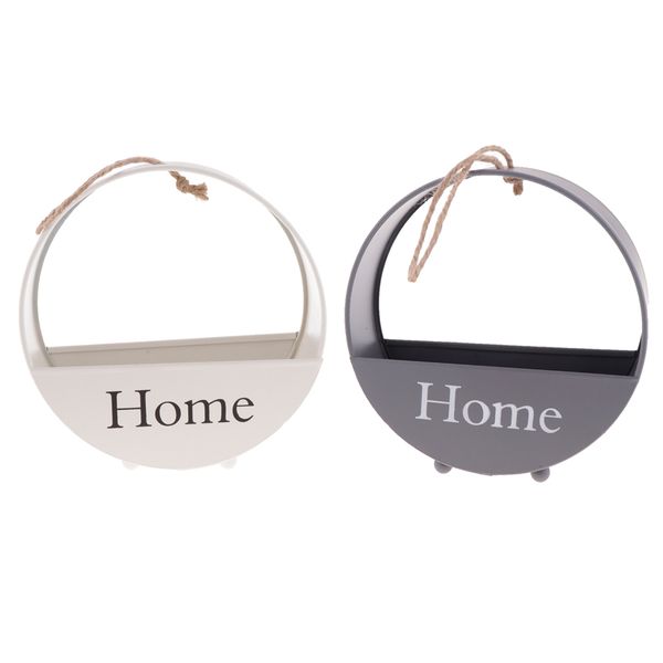

2 pack wall hanging planter flower basket iron metal plants bonsai storage shelf