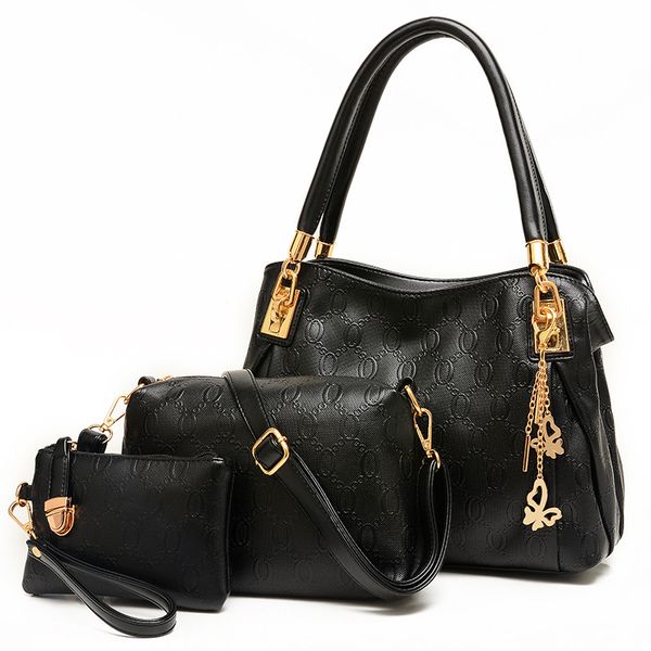 

3bag et women leather handbag me enger compo ite bag ladie de igner handbag bol a feminina handbag cro body bag pur e