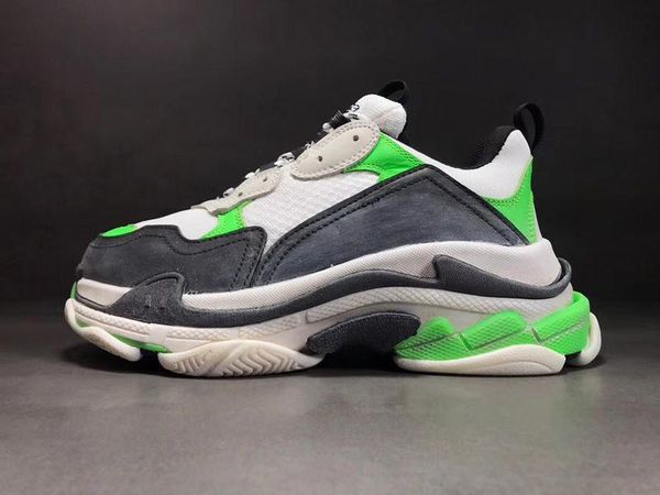 

dhl fast shipping 2019 new fashion triple-s sneakers crystal bottom luxury shoes platform men women old grandpa size 35-45 lll