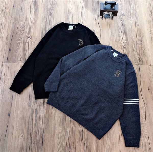 

19ss luxurious brands design bbr tb embroiderd knitted sweaters pullovers hoodies men women streetwear sweatshirt outdoor jackets, Blue;black