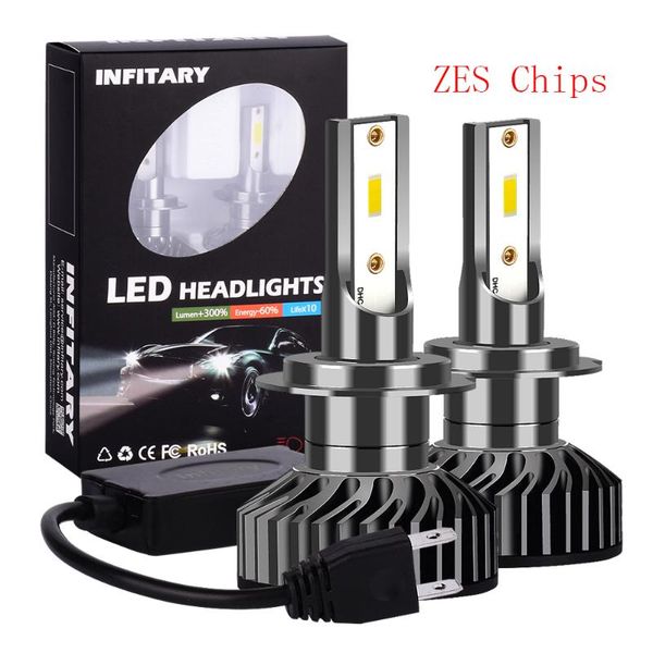 

infitary авто фара лампы светодиодные h7 h4 автомобиля фары h1 h3 h11 h13 9006 zes водить chips 6500k 4500k 3000k 12v 10000lm fog lamp