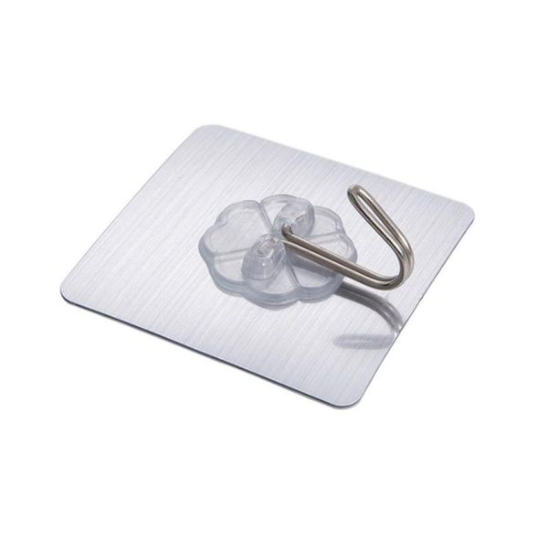 

10pcs multifunction self-adhesive hook bathroom transparent hanger hook waterproof oilproof reusable vacuum strong sucker