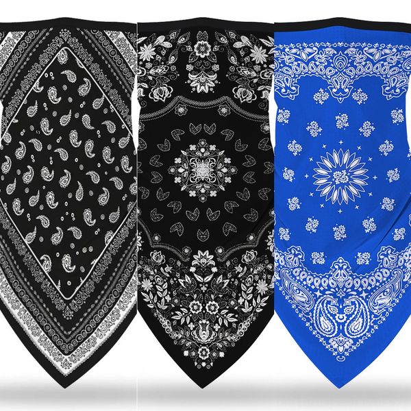 

lb7za 2020 designer face mask outdoor men scarf magic cycling mask 10color in stock, Black