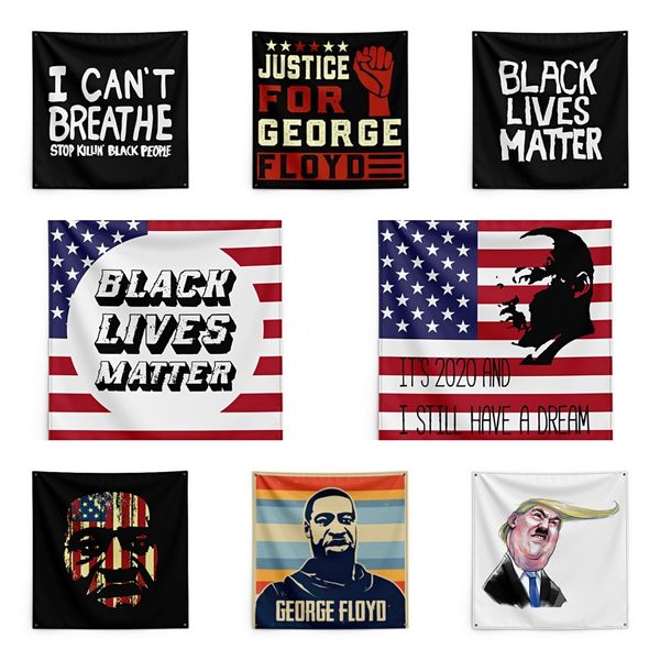 

150*150cm i cant breathe blanket george floyd printing tapestry black lives matter household wall banner #qa40611