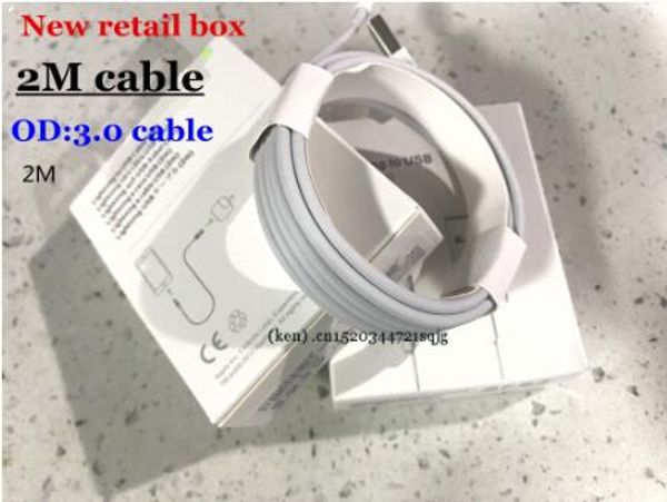 

DHL A+ + + высокое качество 2m / 6ft USB Data Charger usb кабель с алюминиевой фольгой для iX XS 8 7 6s 6 plus 5s с розничной коробкой