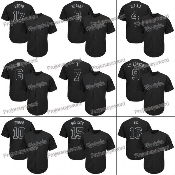 

Washington 2019 Players Weekend Nationals Jersey Wilmer Difo Adam Eaton Adrian Sanchez Anthony Rendon Trea Turner Brian Dozier Zimmerman