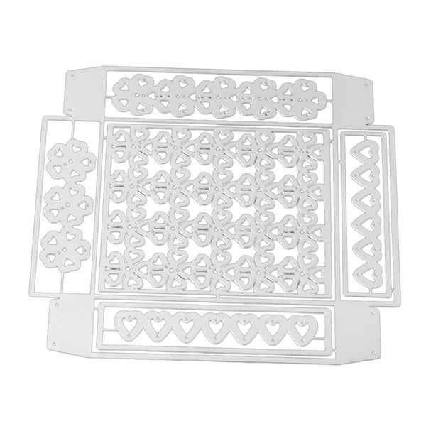 

3d box shaped cutting dies metal stencils scrapbooking tool diy craft carbon steel embossing template for paper cards making