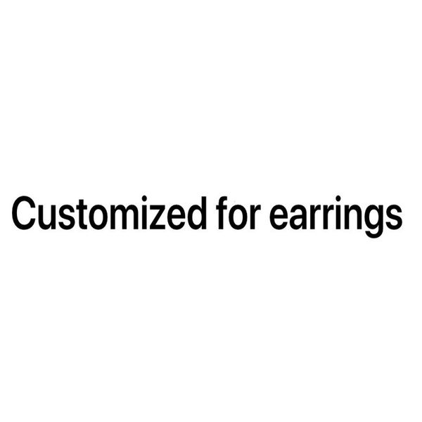 

customized for earrings, Silver