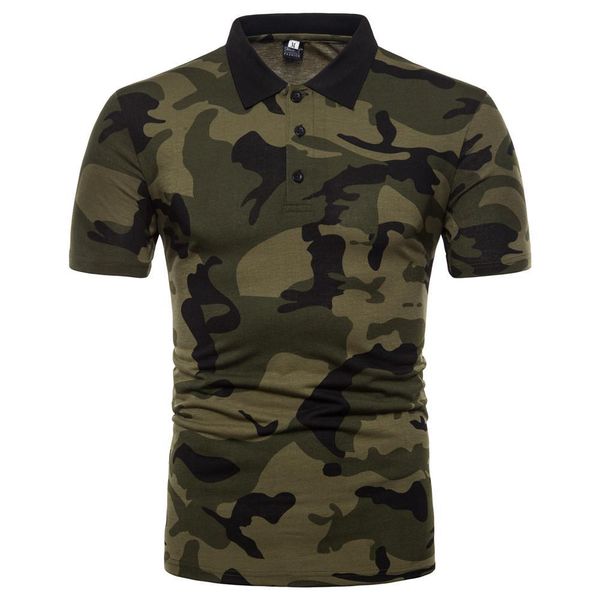 

large size camouflage shirt collar men's short-sleeved shirt casual fashion slim flexibility lk03, White;black