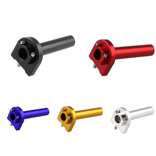 

алюминиевый универсальный с чпу вращающаяся ручка ручки для 7/8 22мм мотоциклов accelerator в черный синий красный серебристый цвета