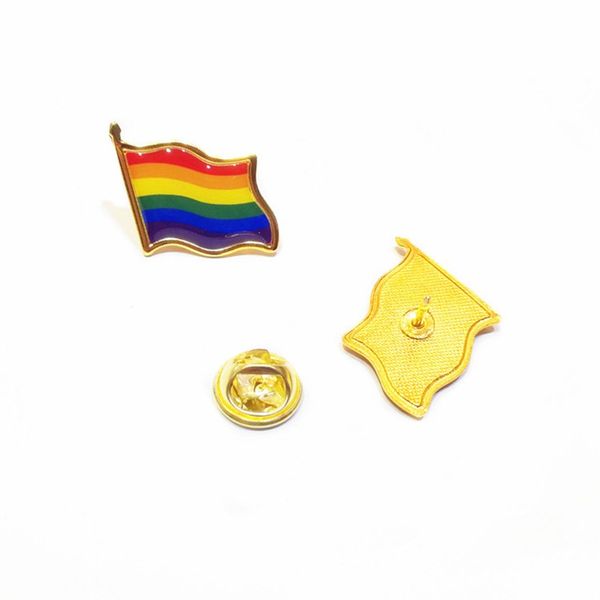 

irons material brooch festival party butterfly button badge dropping glue rainbow flag clothing collar badges new arrival 0 55bt l1
