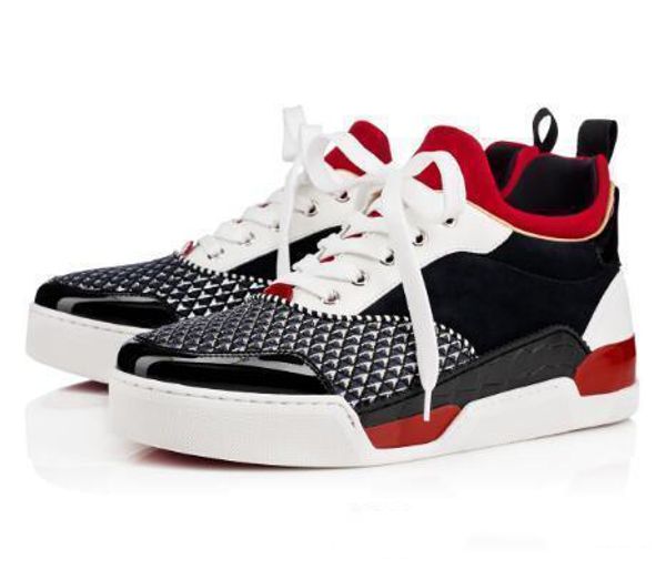 

version quality men shoes low sneakers luxurious red bottom sneaker shoes aurelien flat men's fashion casual outdoor party wedding