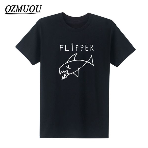 

new flipper nirvana kurt cobain rock music band t-shirt cotton o neck hip hop t shirt with short sleeves size xs-xxl, White;black