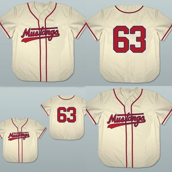 

1963 billings mustangs baseball jersey any player or number stitch sewn new double stiched men women youth, Blue;black