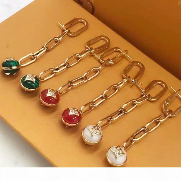 

european and american fashion new color tassel earrings, Golden;silver