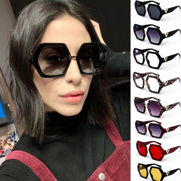 

2020 new trends punk rave men sun glasses driving big face fancy shades hexagon frame fashion trend women sunglasses okulary, White;black
