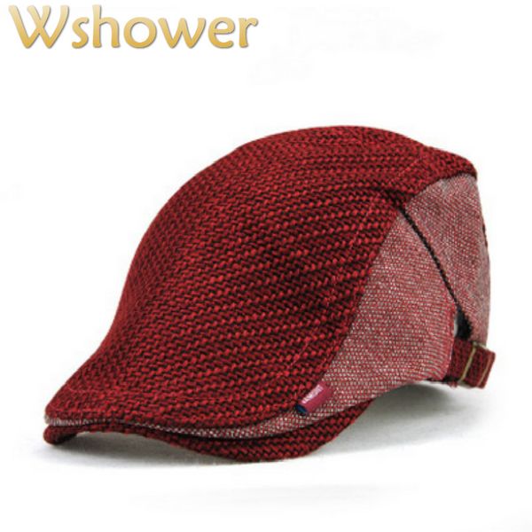 

джамонт solid color старик вязаные береты hat сгущает утконос плоский bone gorras дедушка visor cap папа остроконечные газетчик hat, Blue;gray
