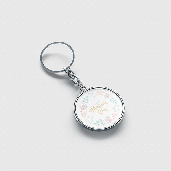 

happy mother's day personalized keychain cute cool accessories custom keychains for men women kids, Silver