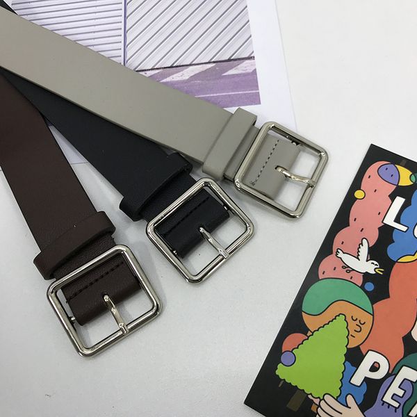 

korean version of the new belt chic retro rectangular silver discount belt female students wide belt jeans, Black;brown