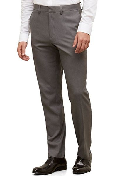 

new arrival custom made men suit pants blazer dress pants slim fit stretch casual formal wedding wear business party pants, Black