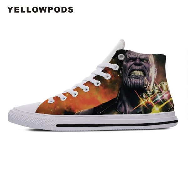 

men walking shoes customized your own logo/p/image pattern thanos gauntlet breathable men fashion diy your shoes, Black