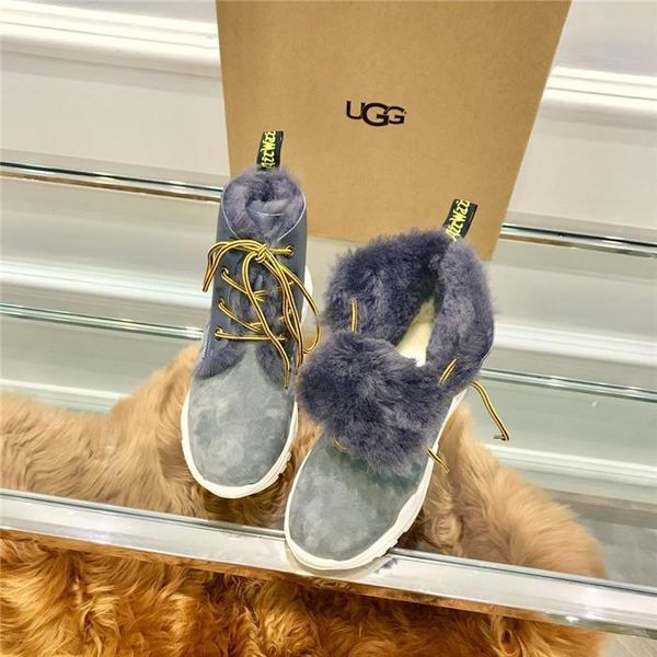 

new winter sheepskin and fur tide shoes, fashionable wild snow boots, womenss short tube, thick bottom, increased velvet, warm cotton shoes4, Black
