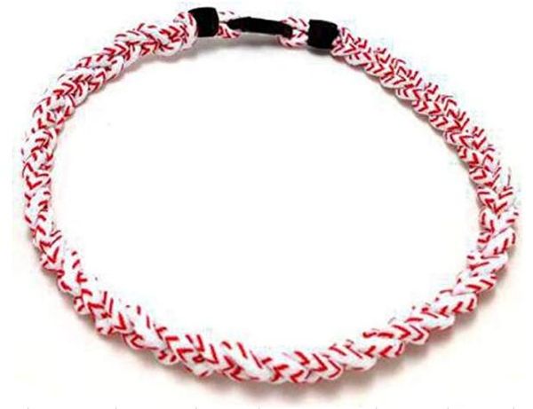 Accessori sportivi in titanio Uomo originale bambini titanio intrecciato 3 corde tornado collane per sports calcio baseball softball ragazze mamma FAST DHL