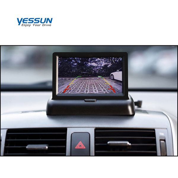 

yessun 4.3 inch foldable car monitor tft lcd display cameras reverse camera parking system for car rearview monitors ntsc pal