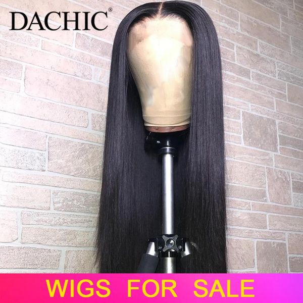 

straight lace front human hair wigs pre plucked 8-26 inch 13x4 150% 180% virgo brazilian remy hair straight lace frontal wigs, Black;brown