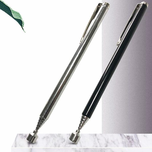 

1 pc pick up tool stainless steel stick handheld tool portable chrome-plated screws picking magnetic extendible rod
