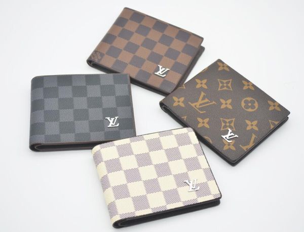 

sell fashion folding letter black wallet purse classic short wallet gifts for men women black wallets bags, Golden;silver