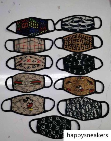 

2020 luxury face letter knitting mouth-muffle breathable masks reusable washable cycling outdoor designer mask respirator e33101
