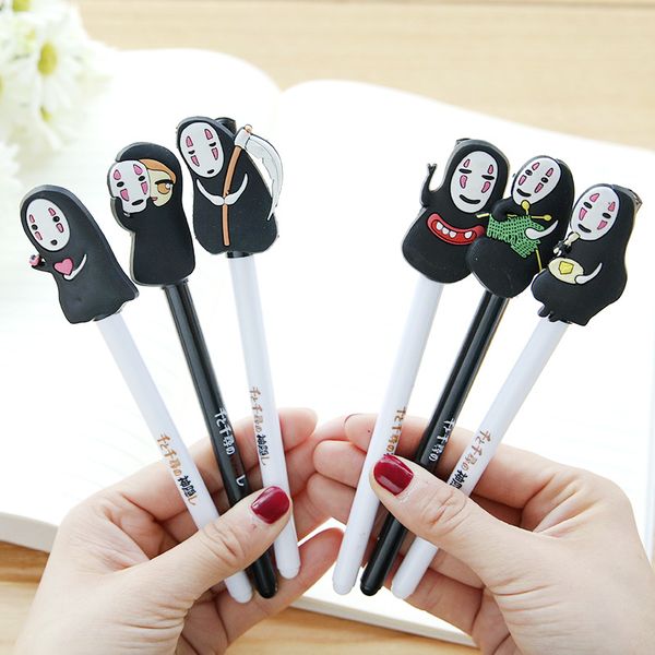 

24 pcs/lot japanese cartoon gel pen 0.5mm black color pens writing gift office school supplies material escolar fb241