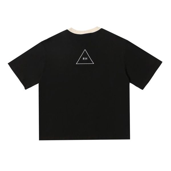 

2020 hip hop usa summer rhude pocket rh embroidery tee skateboard mens designer t shirt women street luxury casual tshirt, White;black