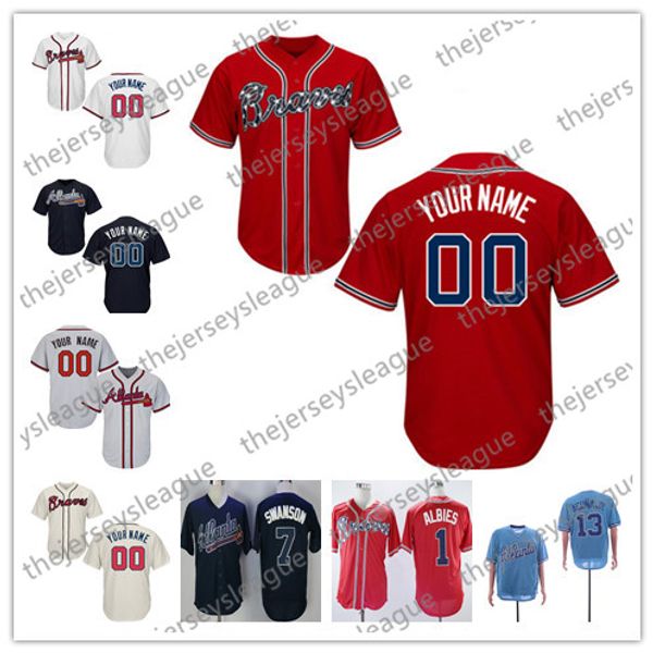 

Custom Braves 2019 Atlanta Stitched Baseball Jersey #62 Touki Toussaint 77 Cristian Pache 79 Ian Anderson 90 Drew Waters
