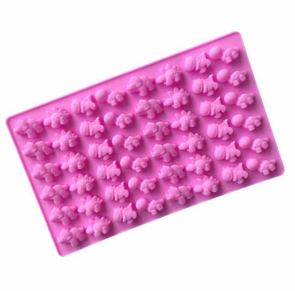 

динозавр gummy mold силиконовые антипригарные bpa free gummie candy шоколадные формы ice cube динозавры желатиновые лотки 100шт