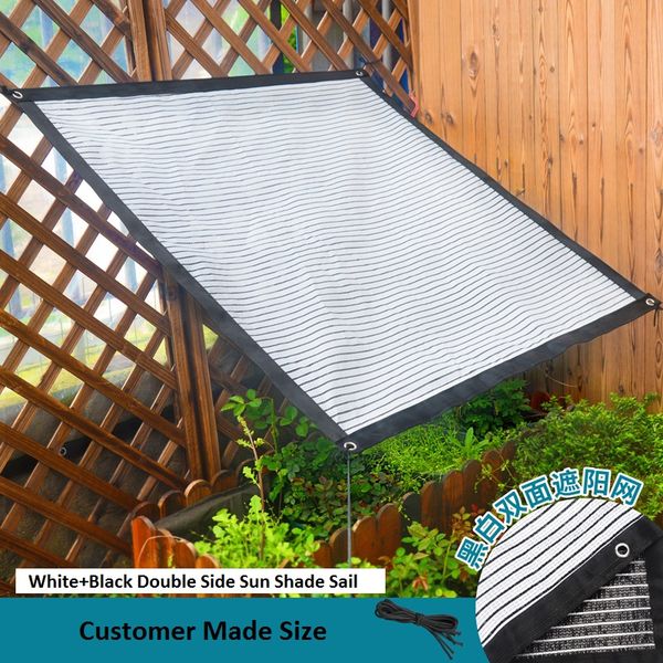 

многофункциональные суккулентов балкон shade net белый + черный двойных слоев теплоизоляция сетки сад парниковый экран охлаждение