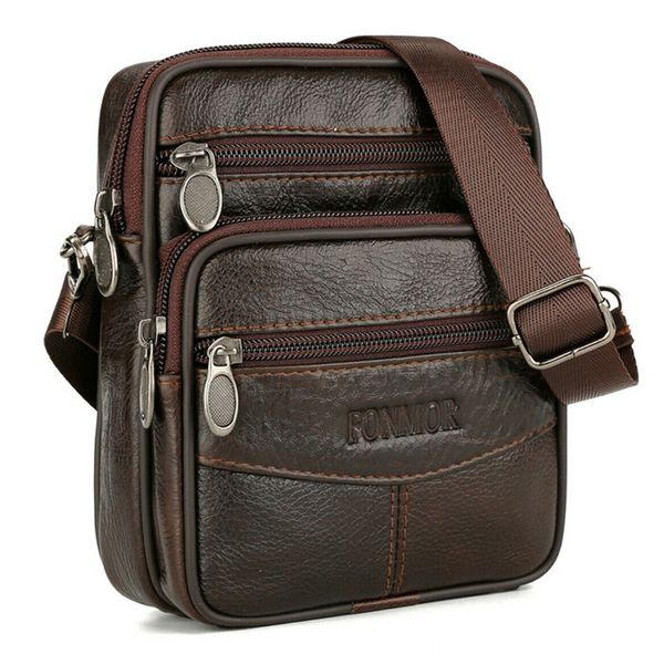 

men's bag shoulder crossbody bags genuine leather handbag casual briefcase satchel messenger bag bolso hombre