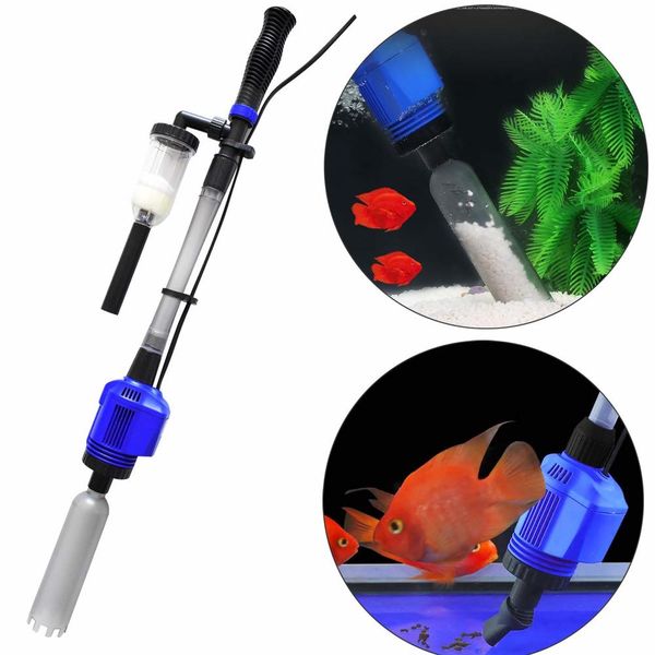 

3 in 1 electric aquarium vacuum gravel cleaner automatic water changer sludge extractor sand washer filter pump for fish tank